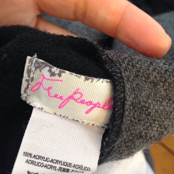 Free People Charcoal and Ebony Animal Print Wrap - Picture 6 of 6